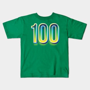 Float 100 blue green Kids T-Shirt